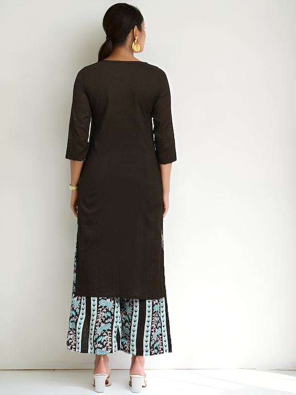 Tong Pure Cotton Kurta with Palazzos