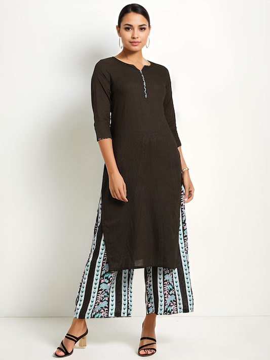 Tong Pure Cotton Kurta with Palazzos